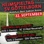 Heimspiele 22. September