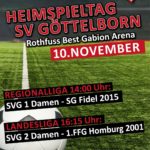 Heimspiele am 10. November